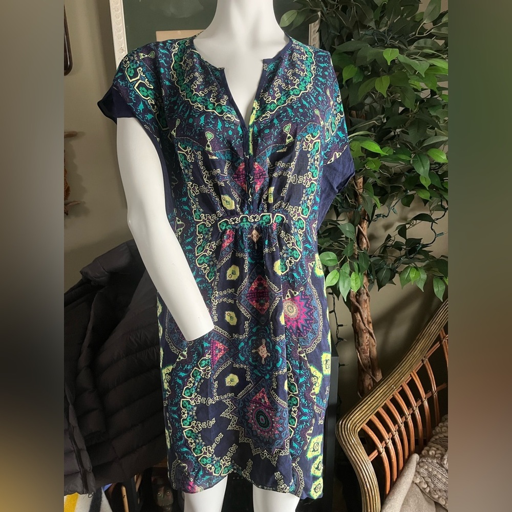 Maeve Anthropology Silk Tunic Dress - Picture 2 of 9